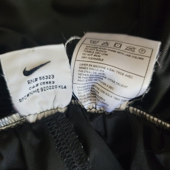 Nike Vintage Tear Away Snap Track Pants Mens Large Black Blue - Picture 11 of 11